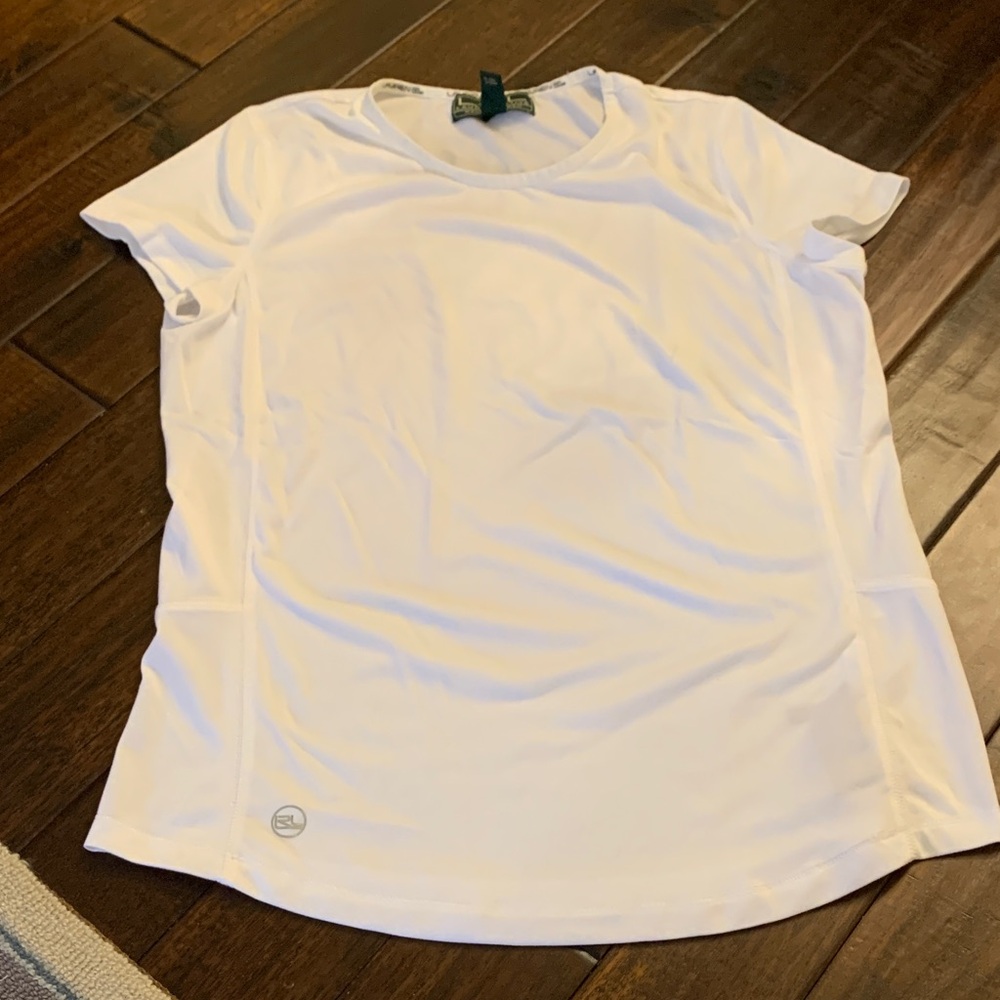 Lauren Ralph Lauren Active Soft White Short Sleeve Tee